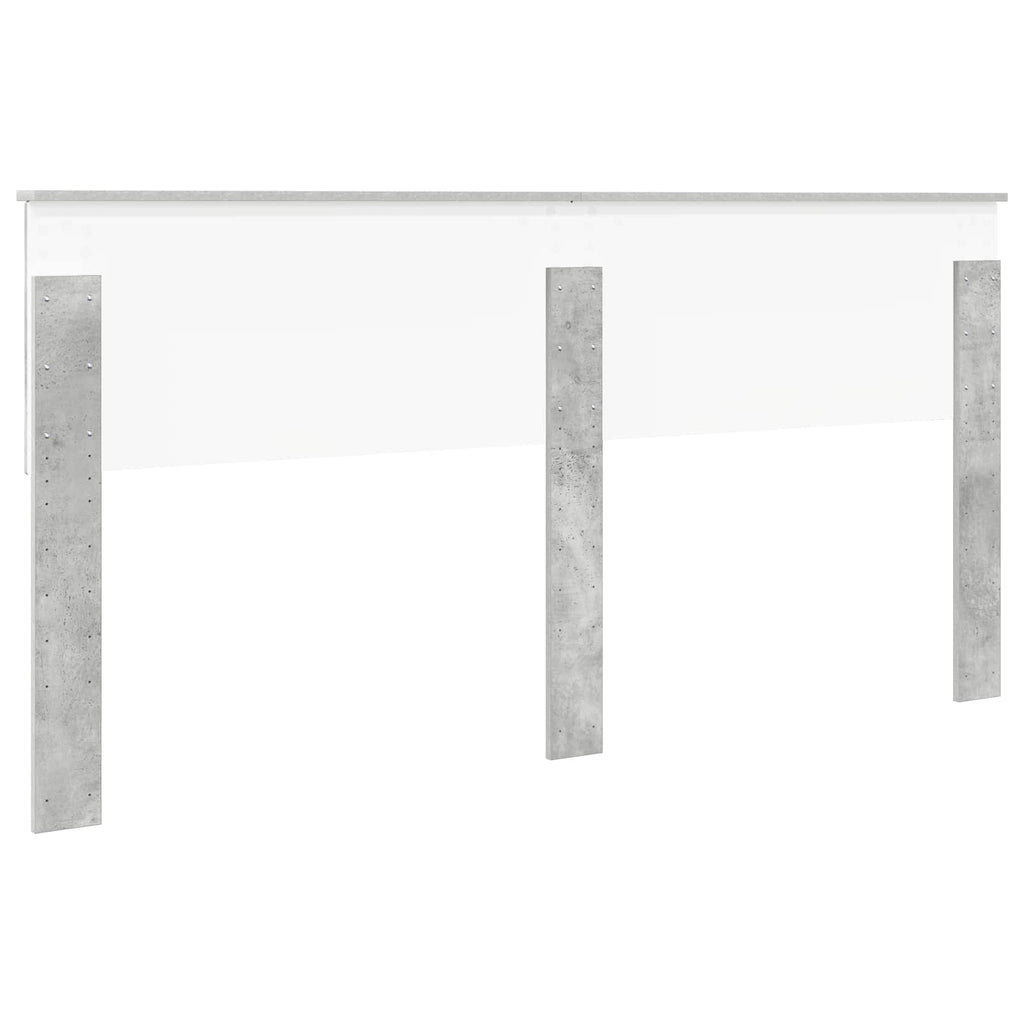 Kopfteil Beton Grau Holzwerkstoff