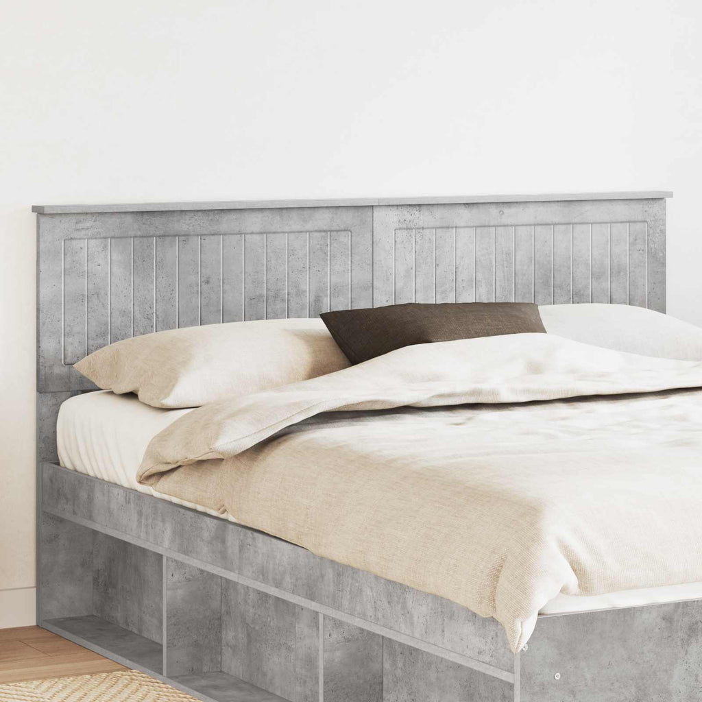 Kopfteil Beton Grau Holzwerkstoff