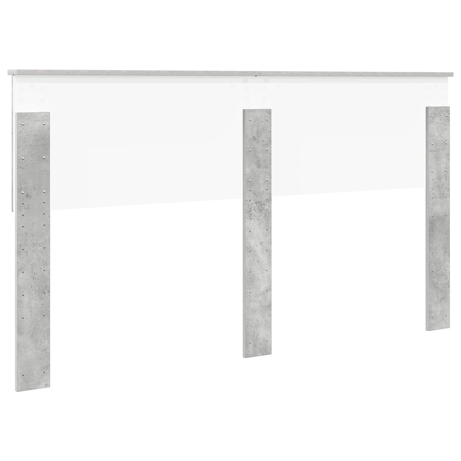 Kopfteil Beton Grau Holzwerkstoff