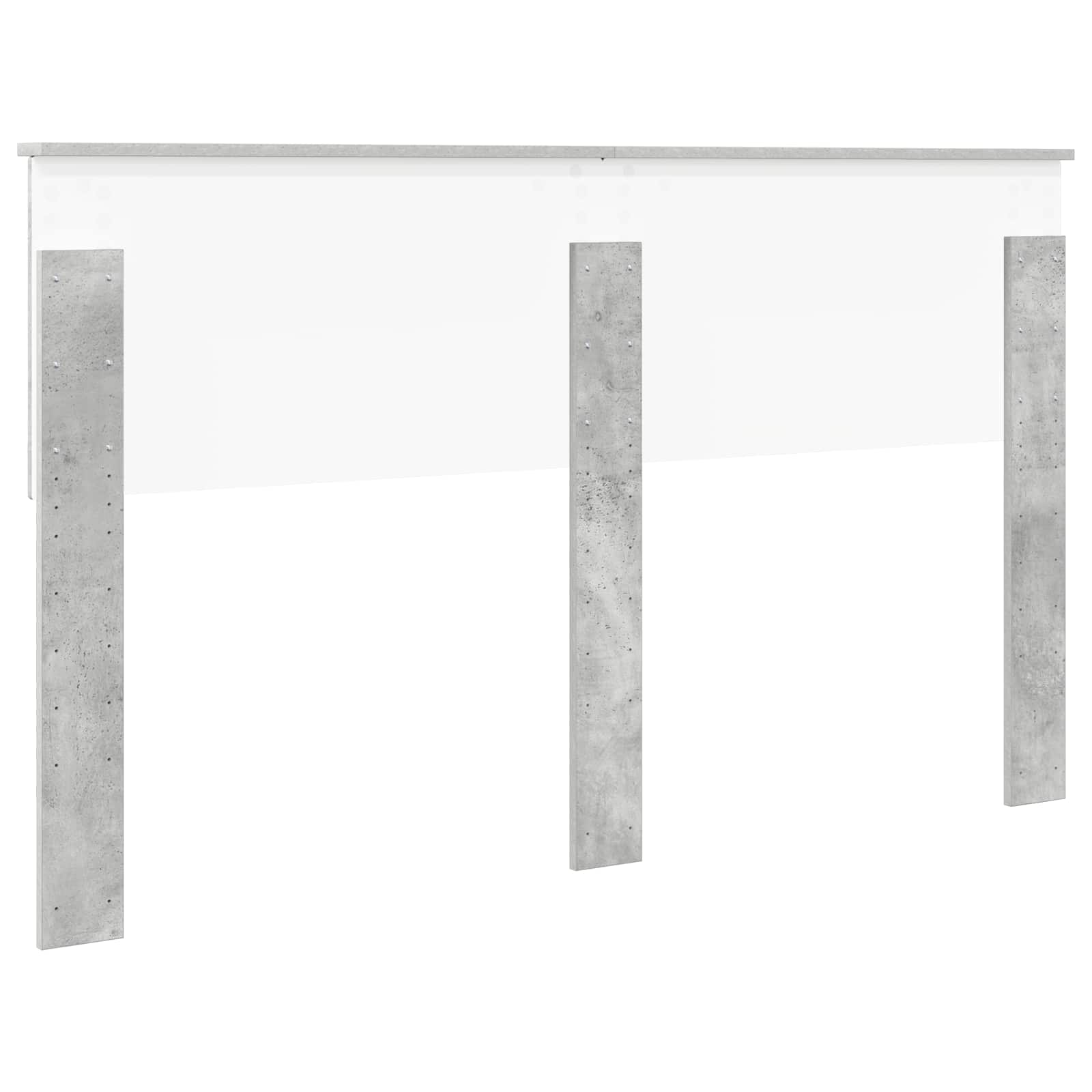 Kopfteil Beton Grau Holzwerkstoff