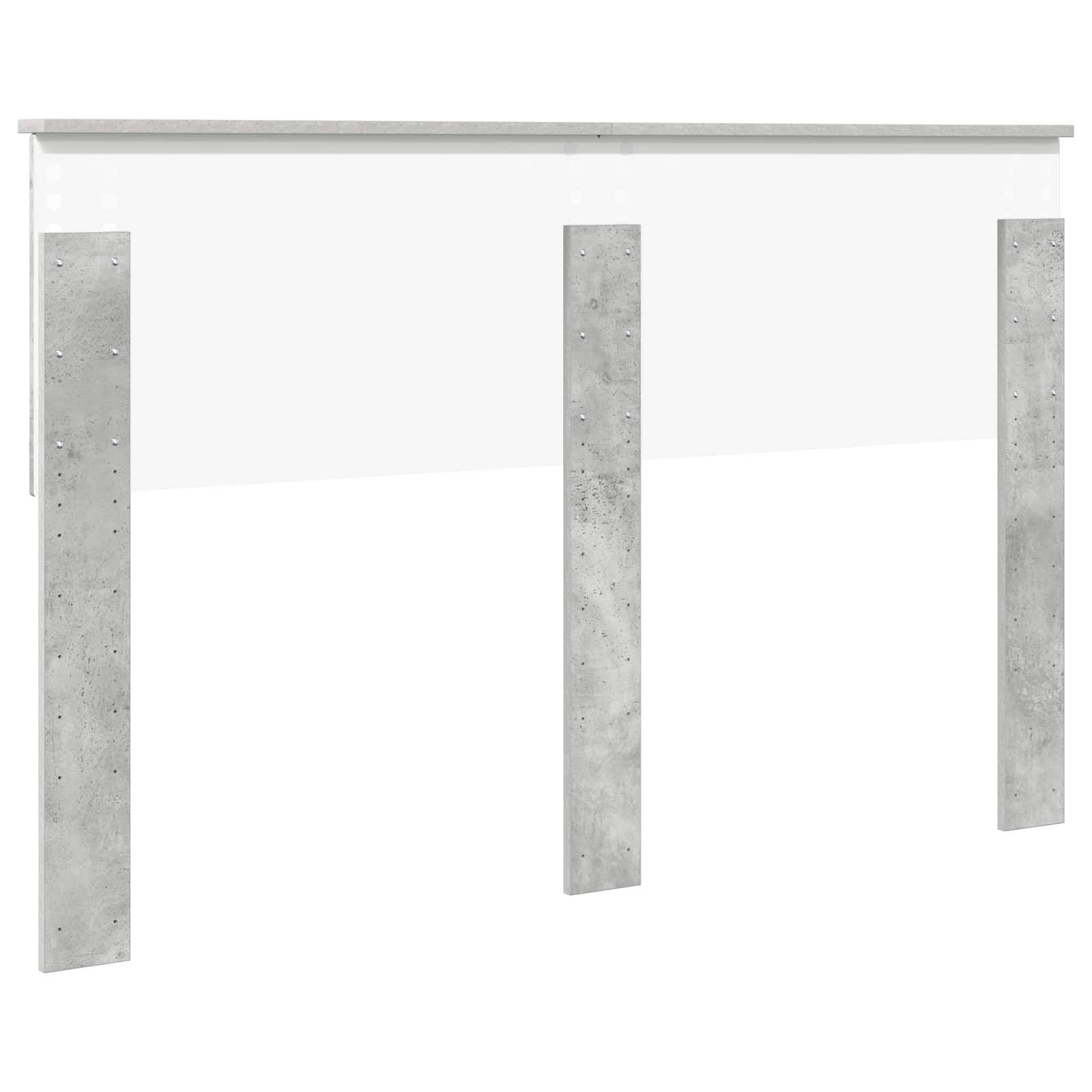 Kopfteil Beton Grau Holzwerkstoff
