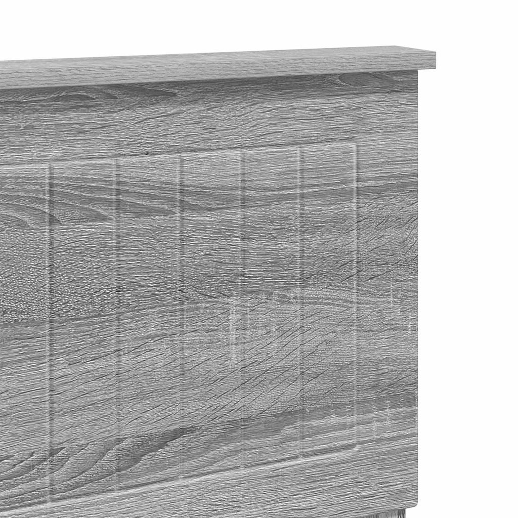 Kopfteil Graues Sonoma Holzwerkstoff