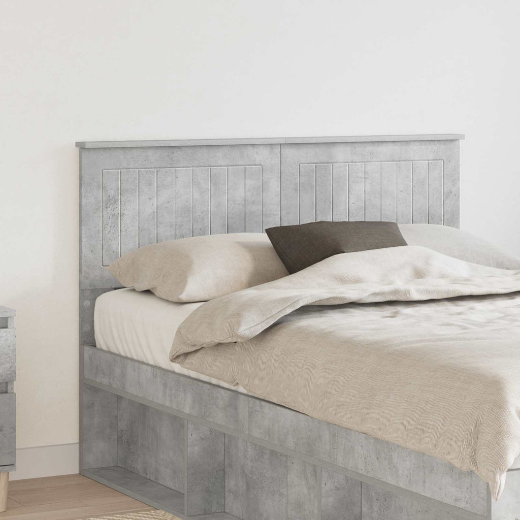 Kopfteil Beton Grau Holzwerkstoff