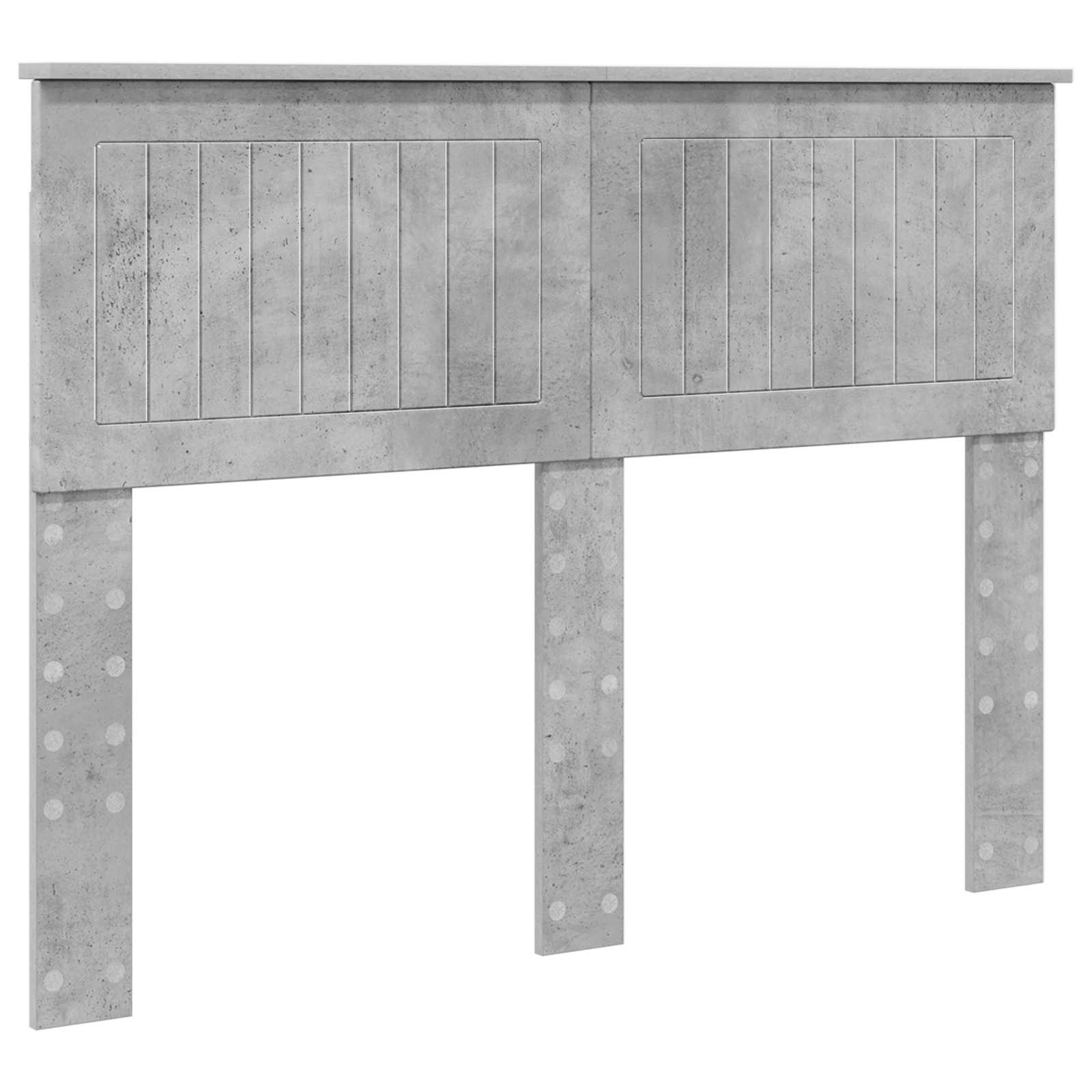 Kopfteil Beton Grau Holzwerkstoff