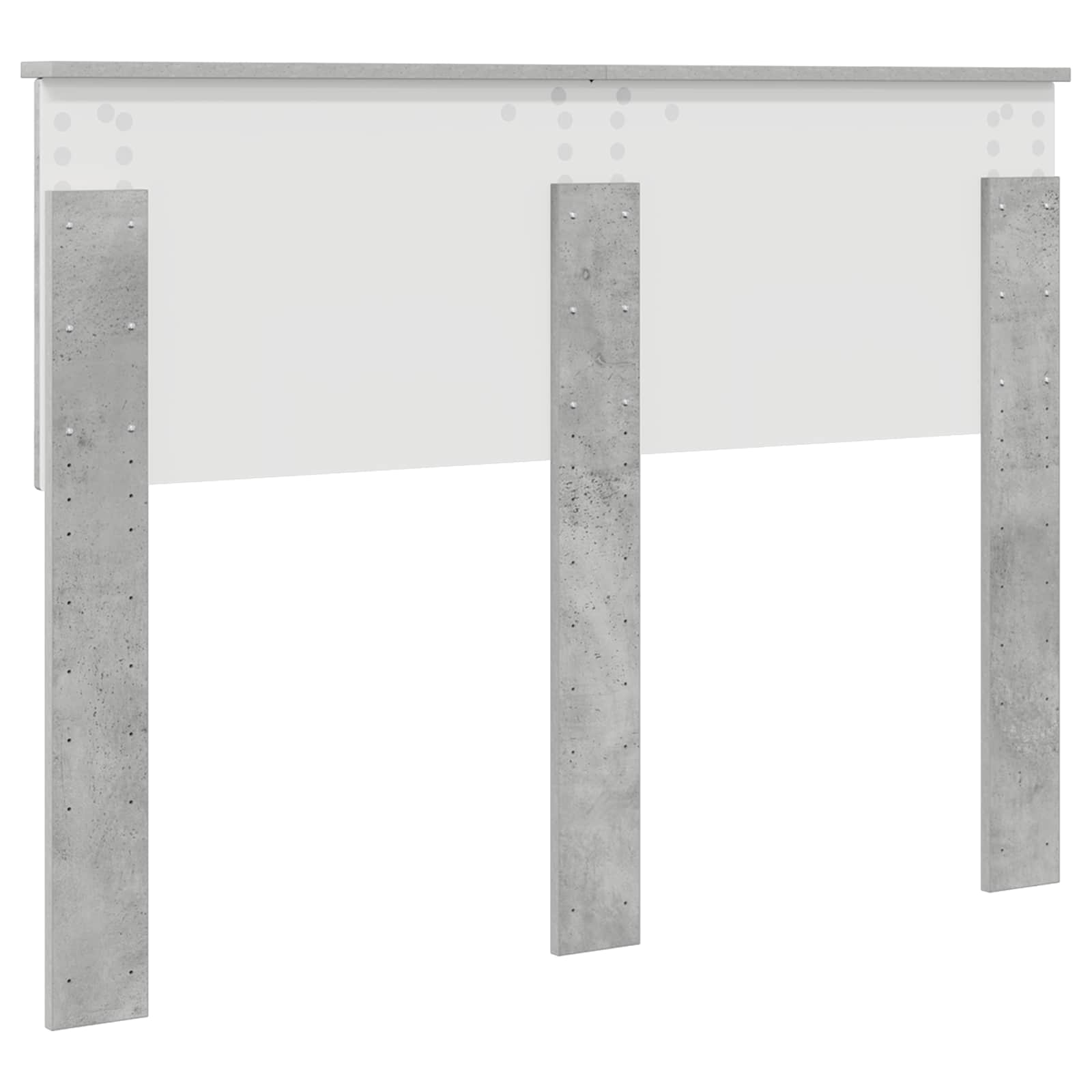 Kopfteil Beton Grau Holzwerkstoff
