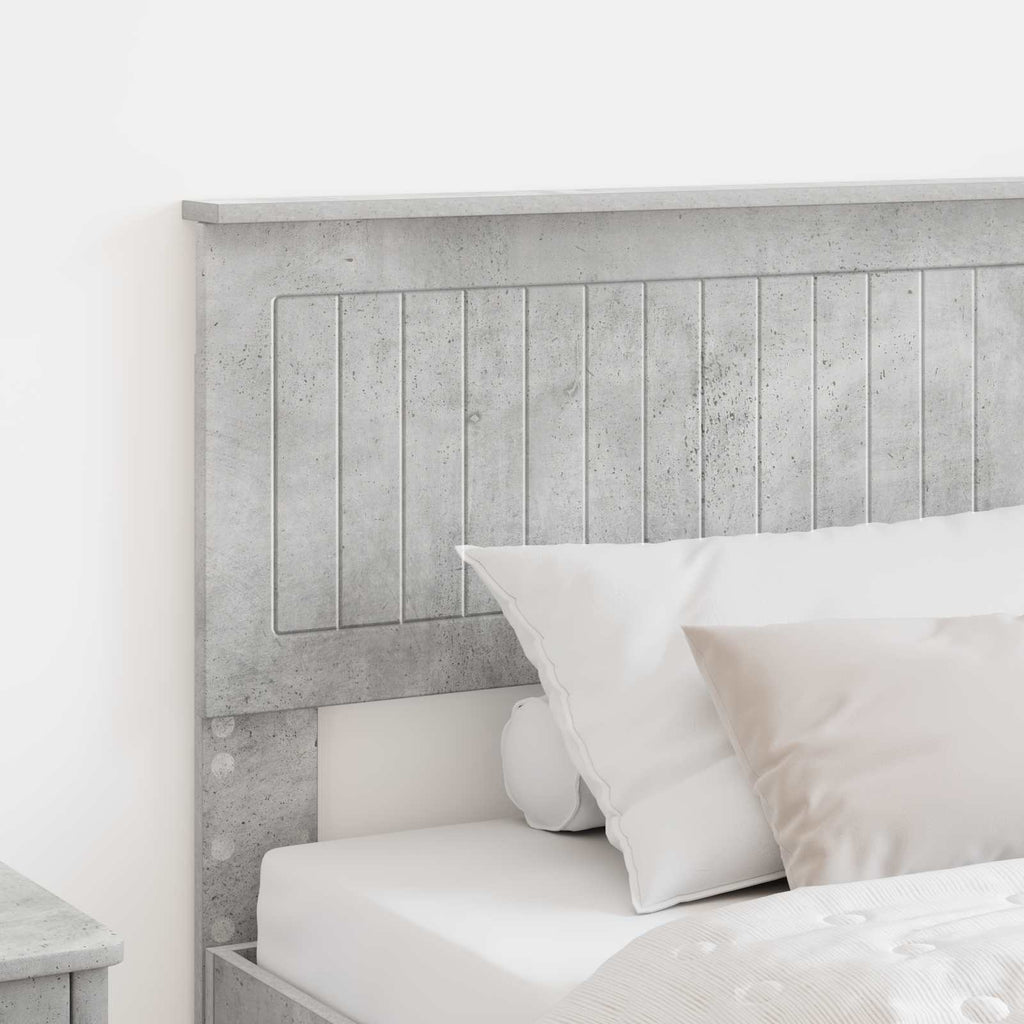 Kopfteil Beton Grau Holzwerkstoff