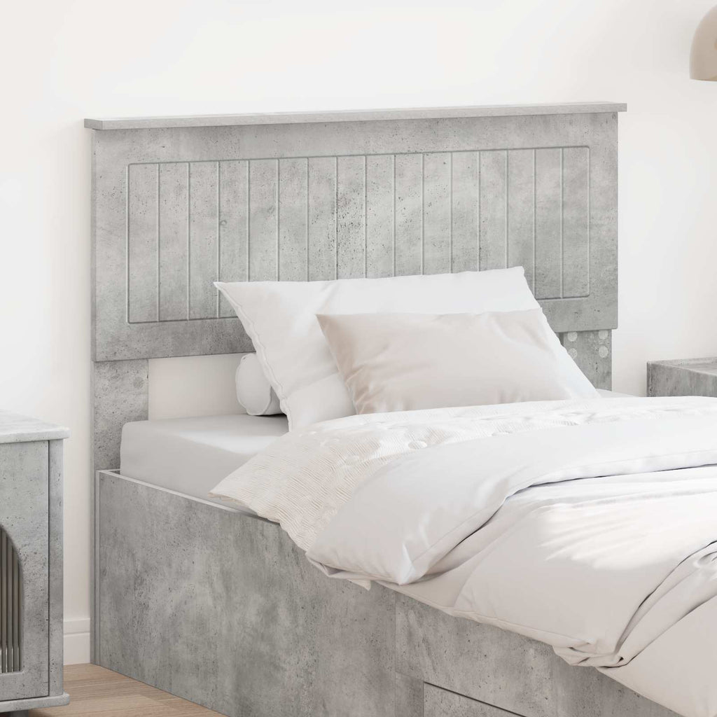 Kopfteil Beton Grau Holzwerkstoff