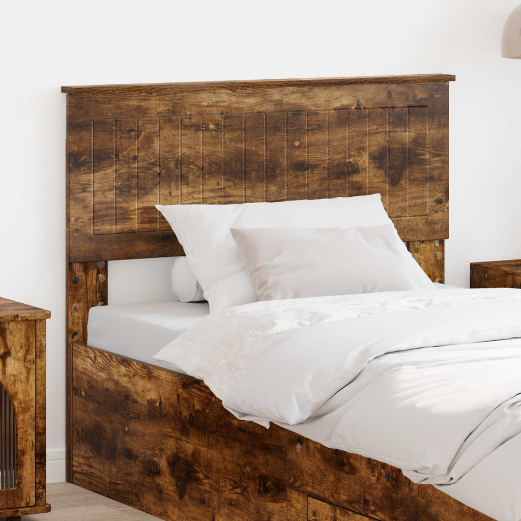 Kopfteil Geräucherte Eiche Holzwerkstoff