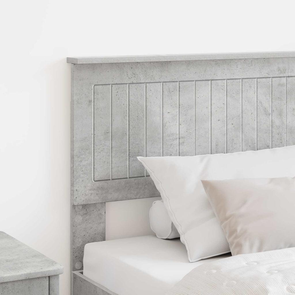 Kopfteil Beton Grau Holzwerkstoff