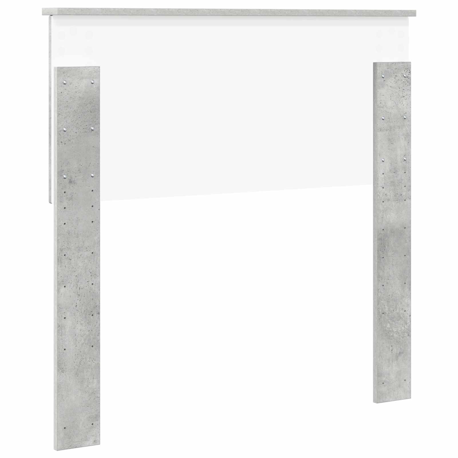 Kopfteil Beton Grau Holzwerkstoff