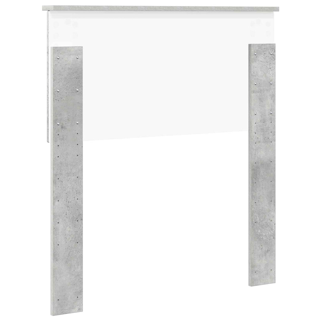 Kopfteil Beton Grau Holzwerkstoff