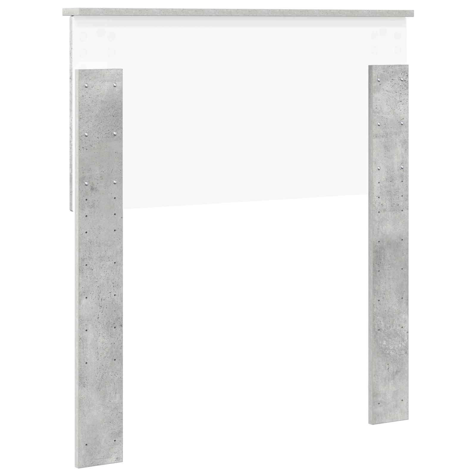 Kopfteil Beton Grau Holzwerkstoff