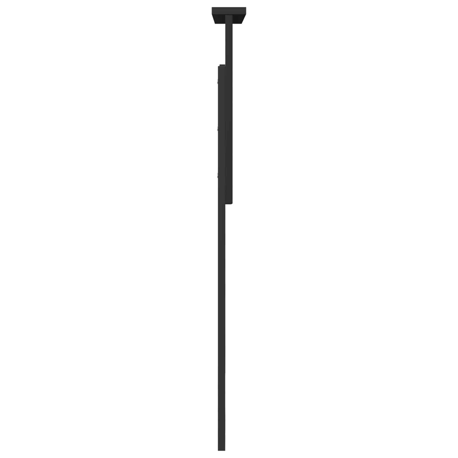 Kopfteil Schwarz Eichen-Optik Holzwerkstoff