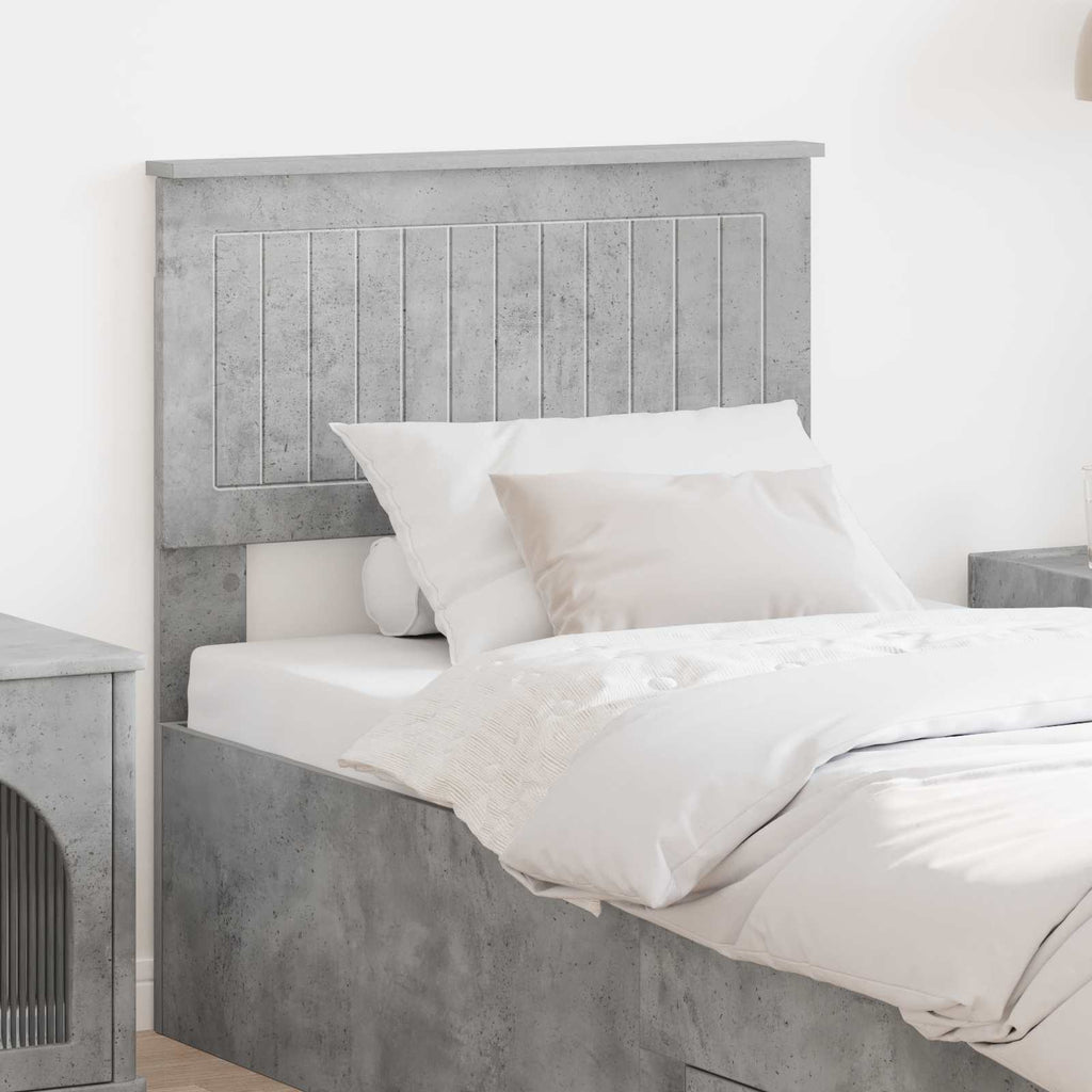 Kopfteil Beton Grau Holzwerkstoff