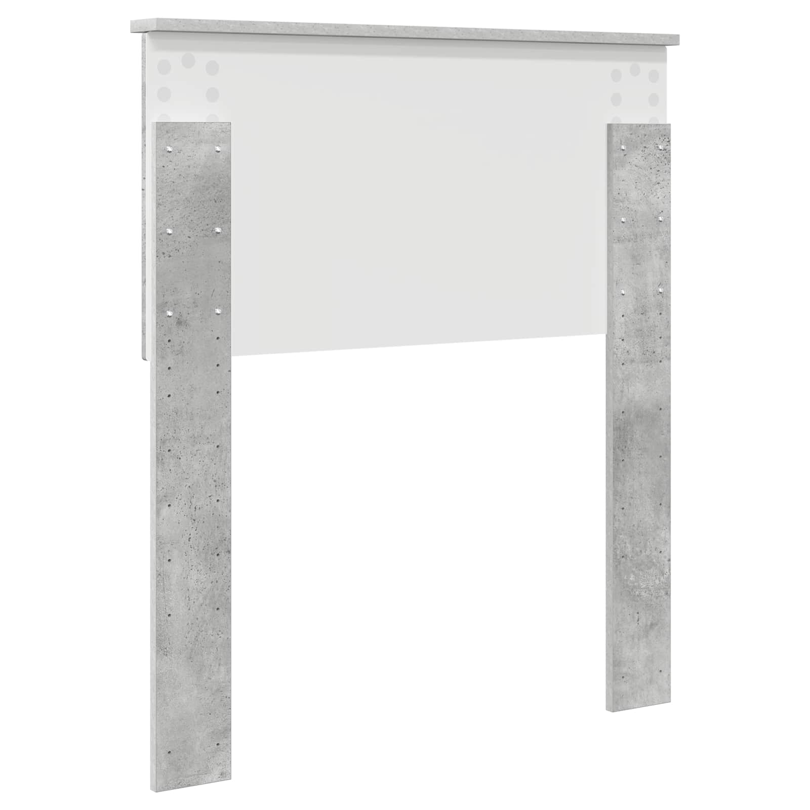 Kopfteil Beton Grau Holzwerkstoff