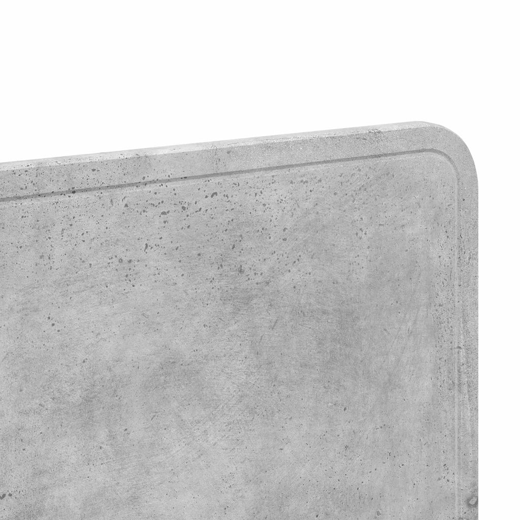 Kopfteil Beton Grau Holzwerkstoff