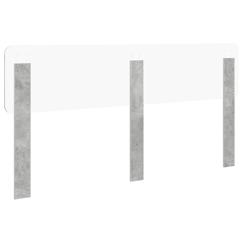 Kopfteil Beton Grau Holzwerkstoff