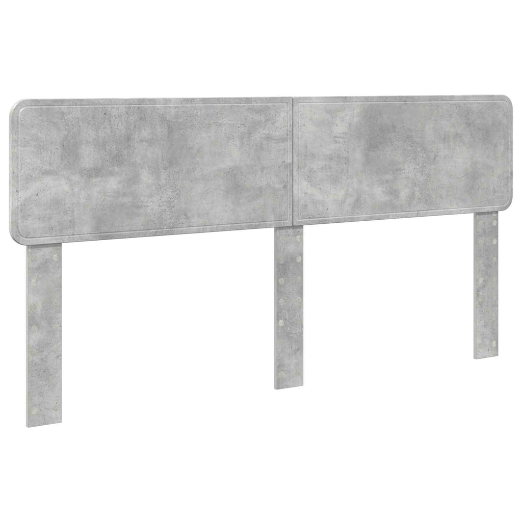Kopfteil Beton Grau Holzwerkstoff