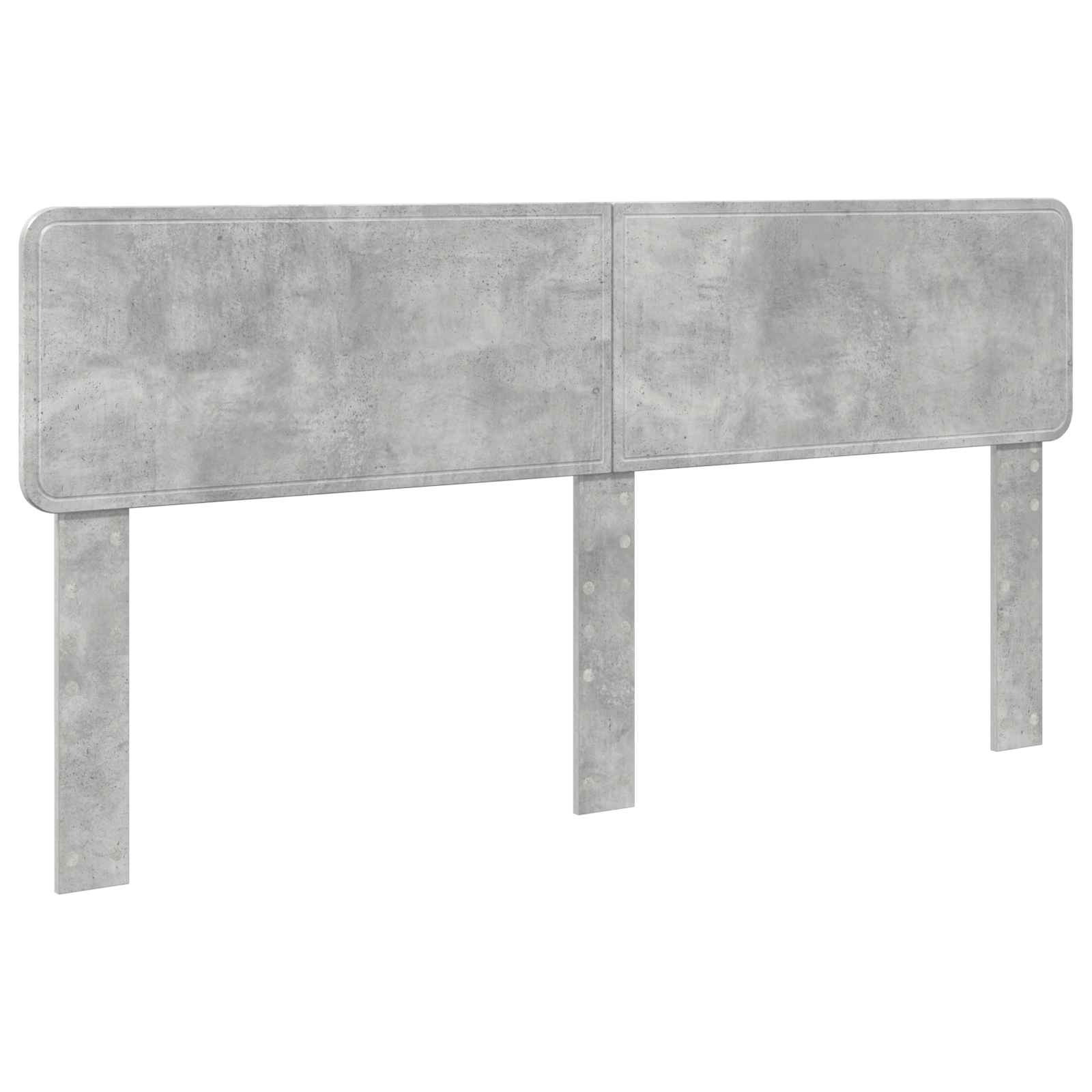 Kopfteil Beton Grau Holzwerkstoff