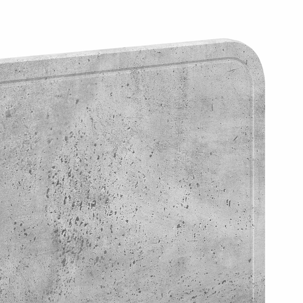 Kopfteil Beton Grau Holzwerkstoff