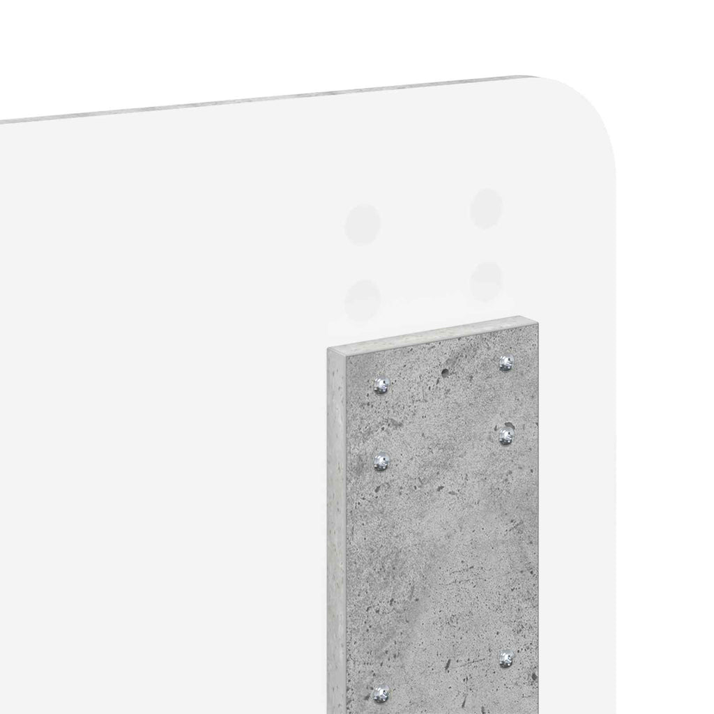 Kopfteil Beton Grau Holzwerkstoff