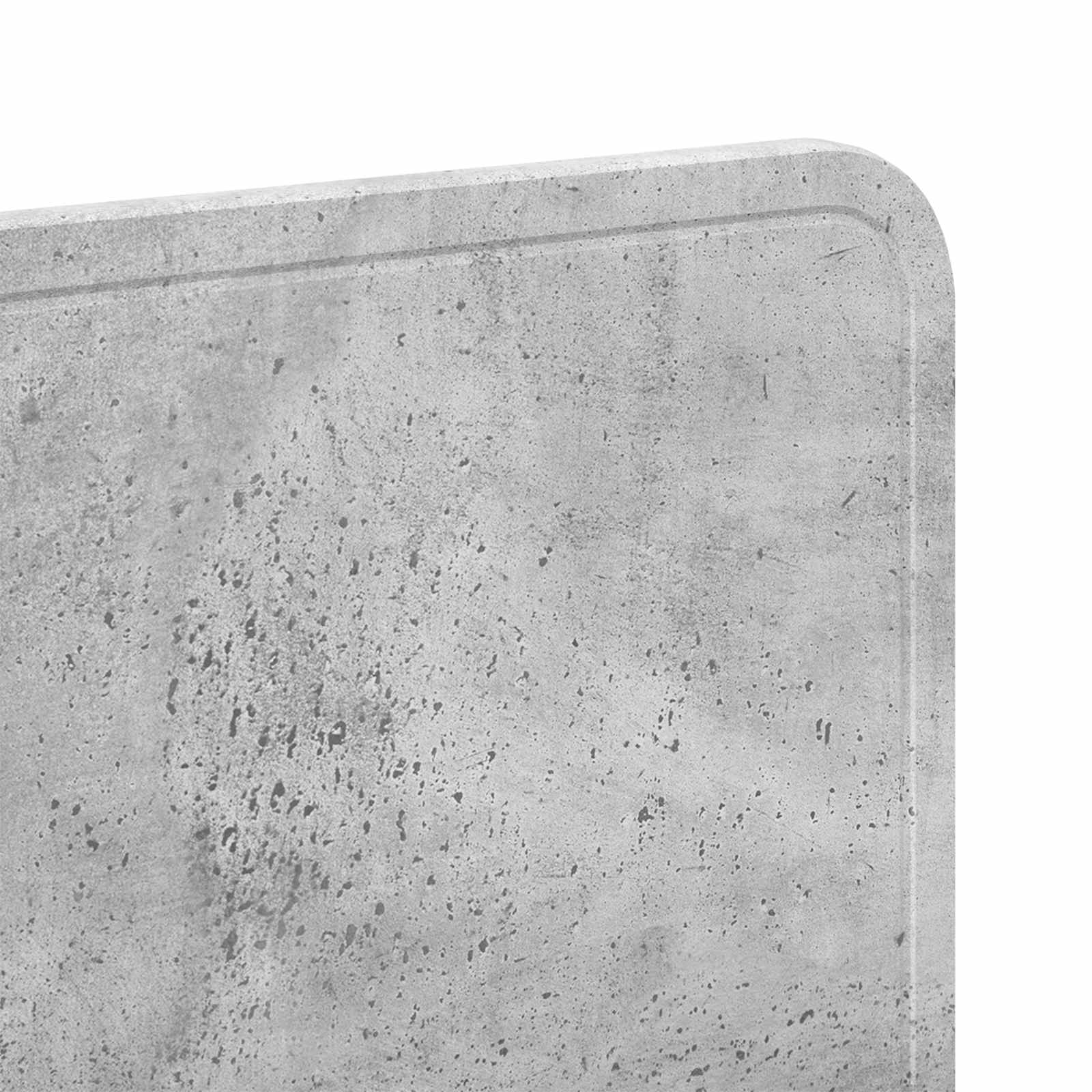 Kopfteil Beton Grau Holzwerkstoff