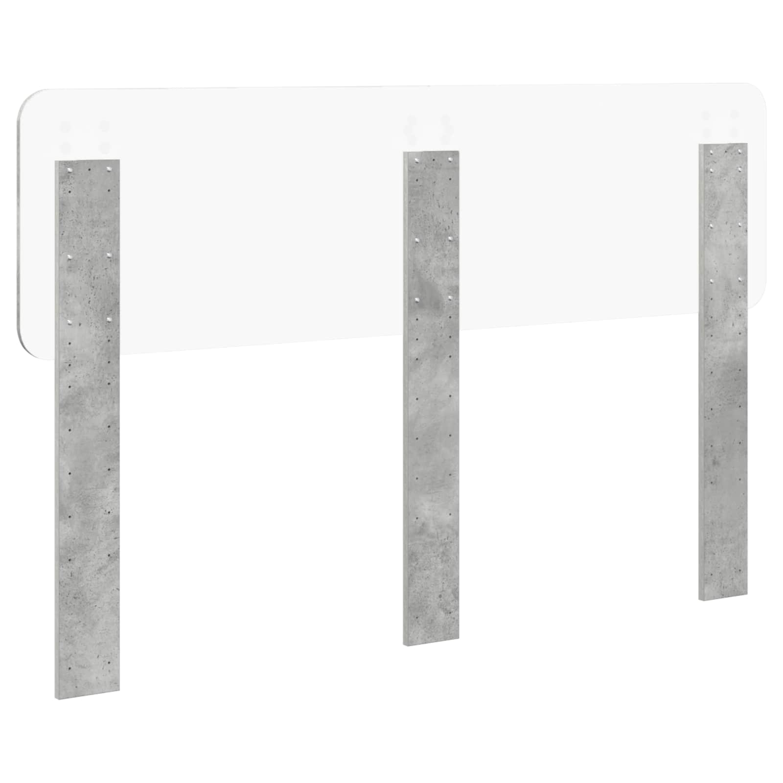 Kopfteil Beton Grau Holzwerkstoff