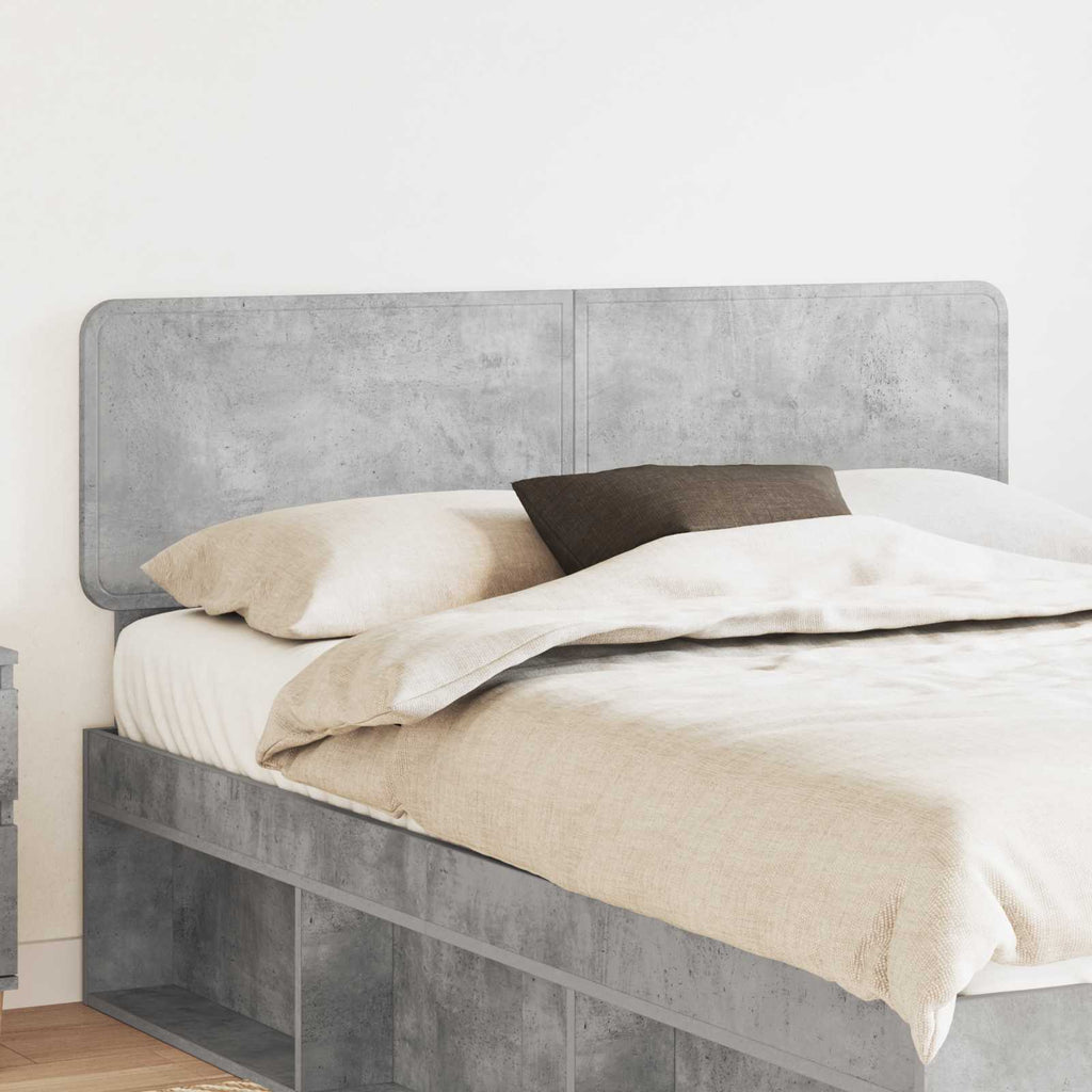 Kopfteil Beton Grau Holzwerkstoff