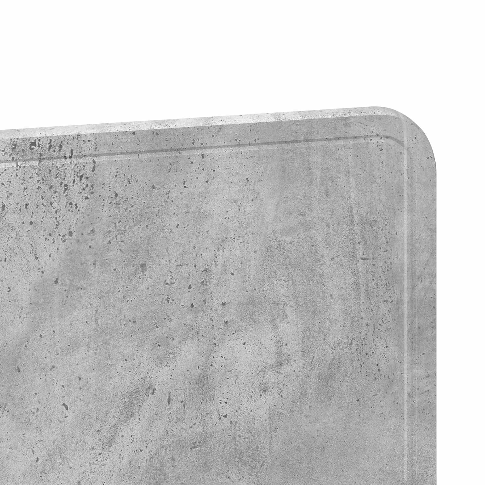 Kopfteil Beton Grau Holzwerkstoff