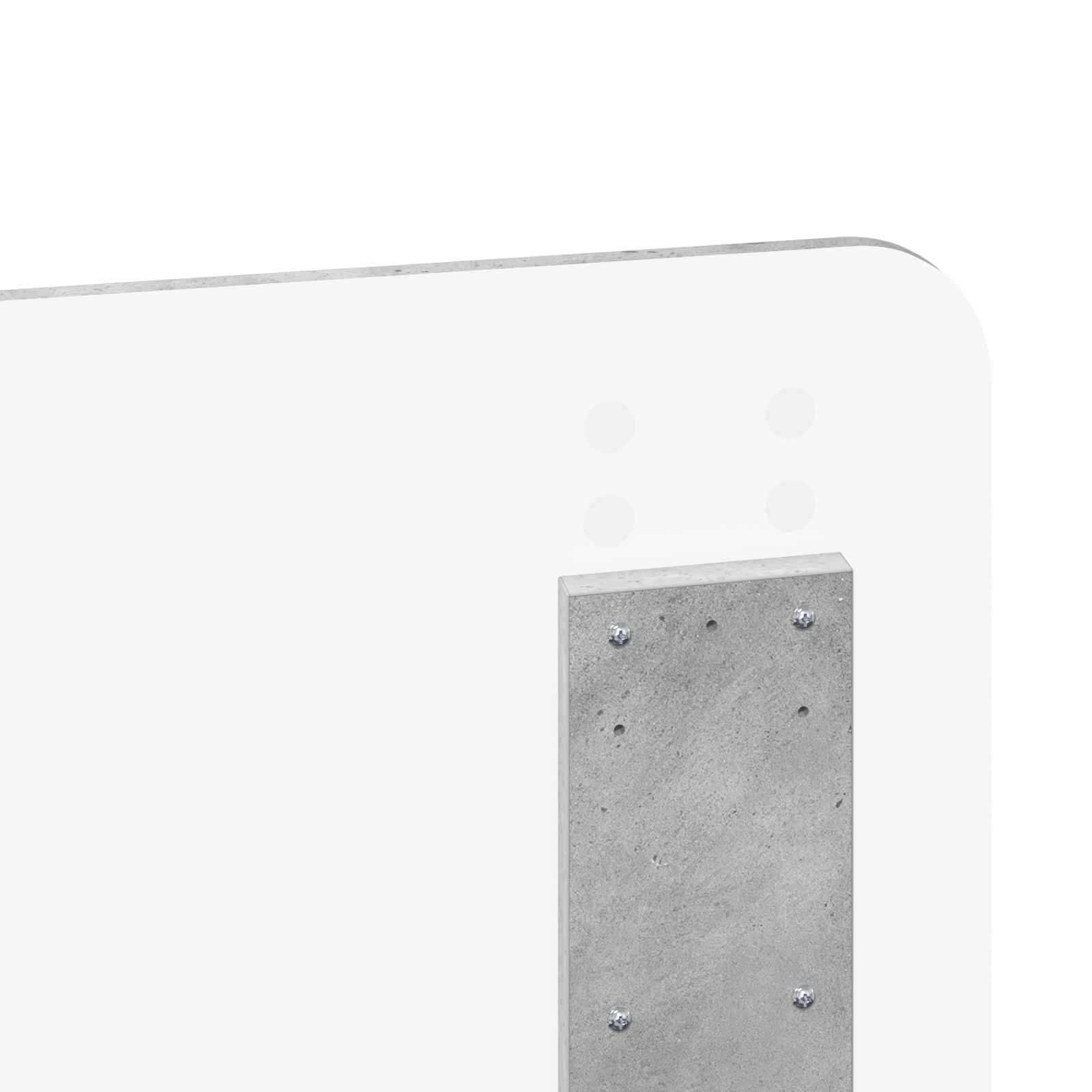 Kopfteil Beton Grau Holzwerkstoff