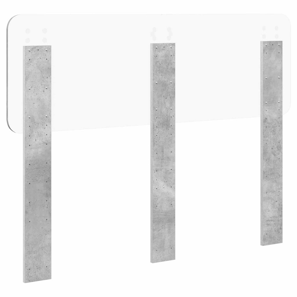 Kopfteil Beton Grau Holzwerkstoff