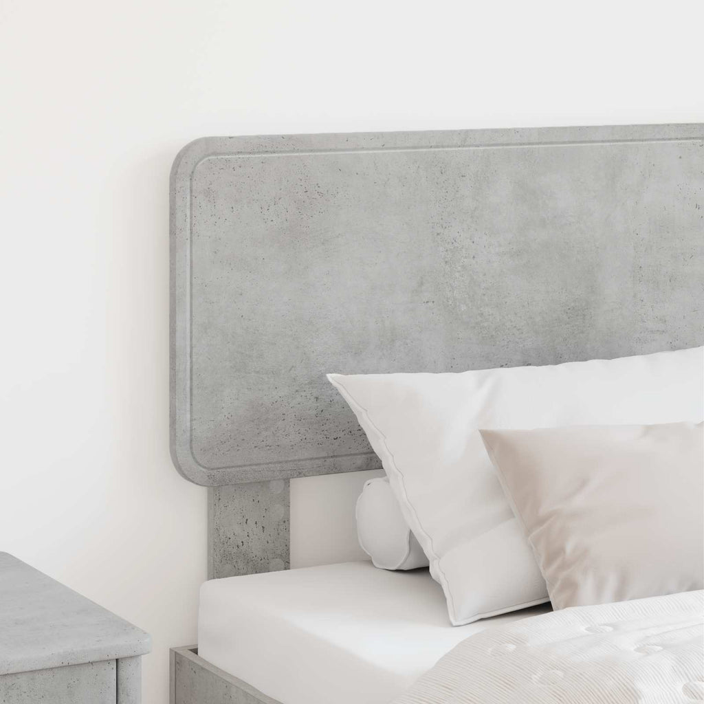 Kopfteil Beton Grau Holzwerkstoff