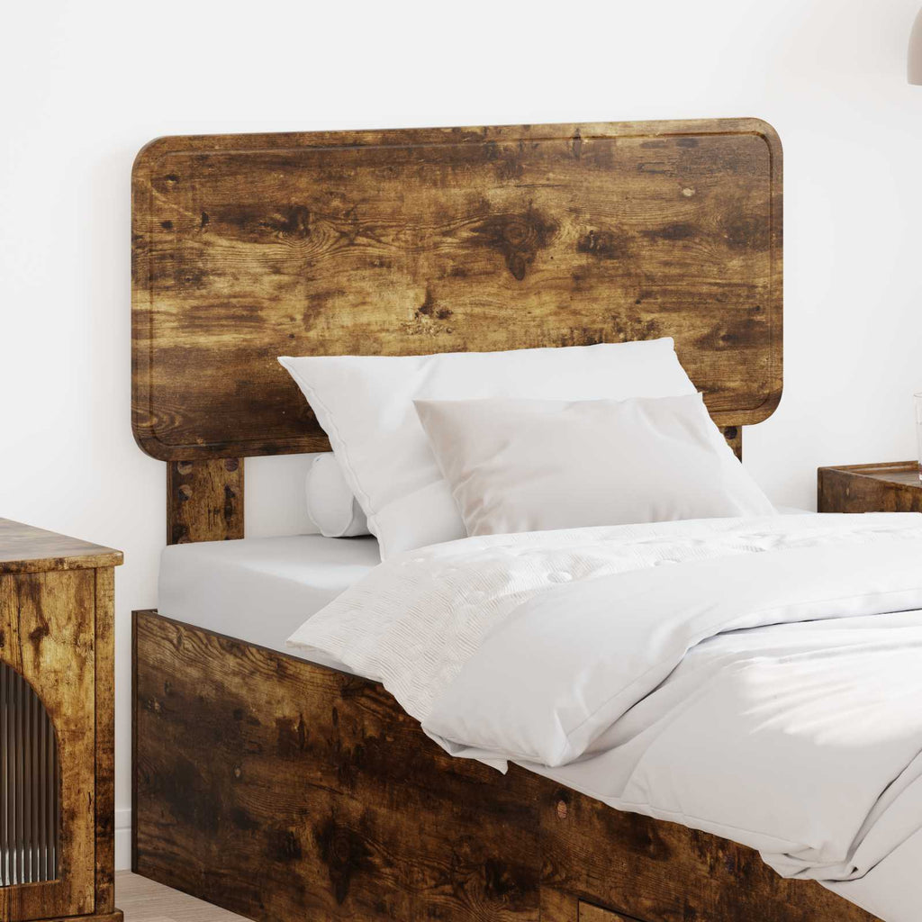 Kopfteil Geräucherte Eiche Holzwerkstoff