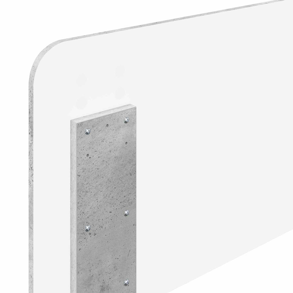 Kopfteil Beton Grau Holzwerkstoff
