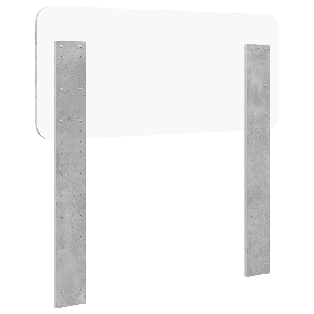 Kopfteil Beton Grau Holzwerkstoff