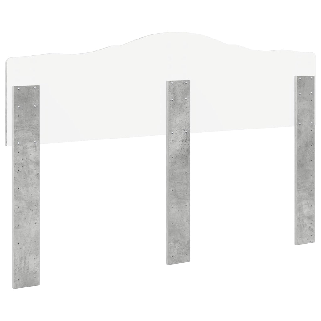 Kopfteil Beton Grau Holzwerkstoff