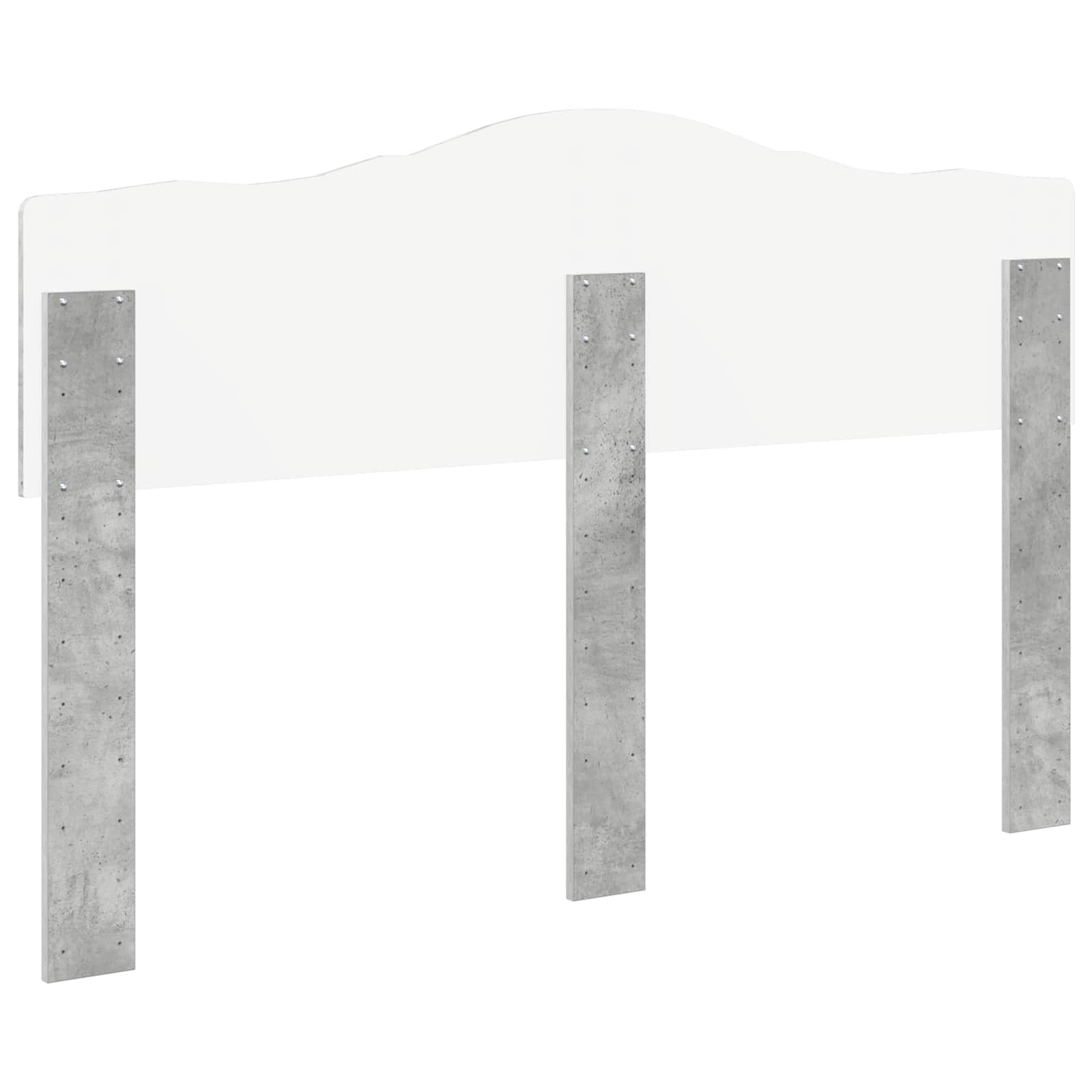 Kopfteil Beton Grau Holzwerkstoff
