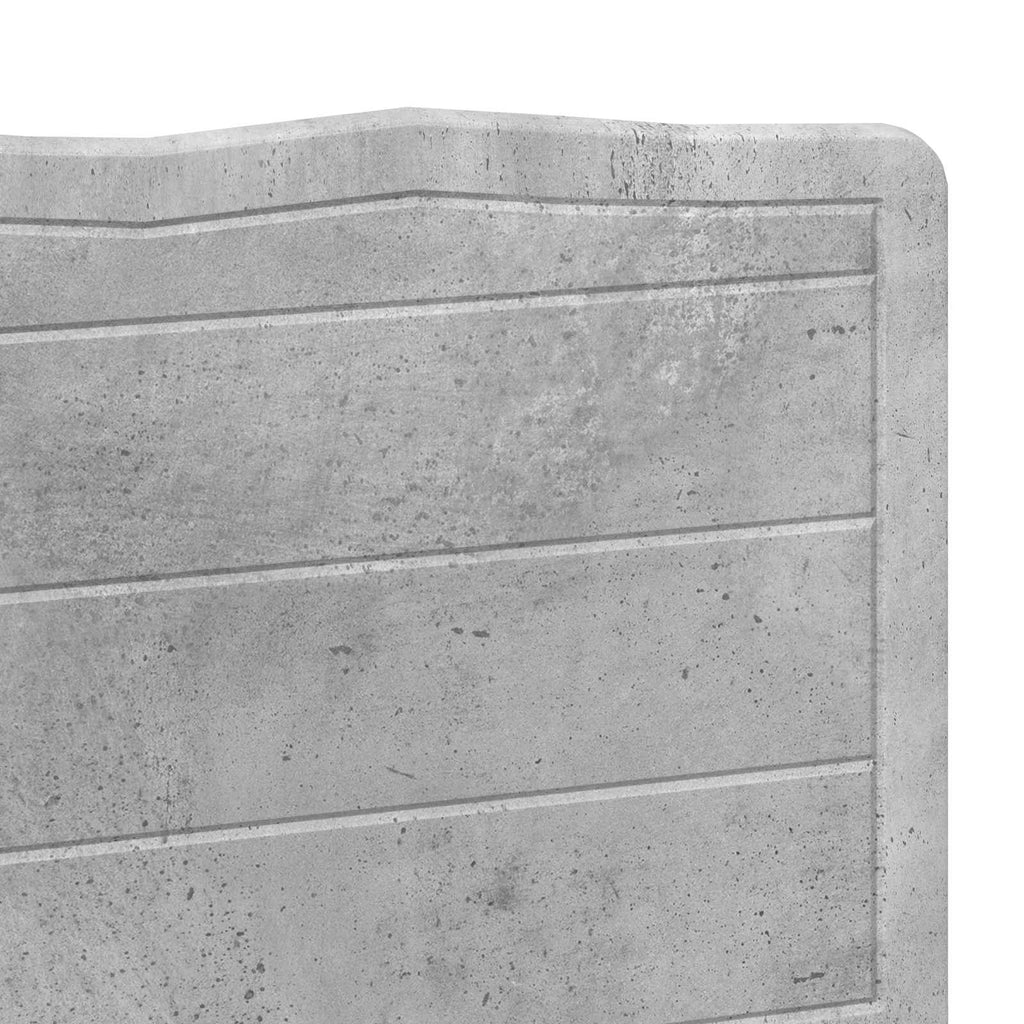 Kopfteil Beton Grau Holzwerkstoff