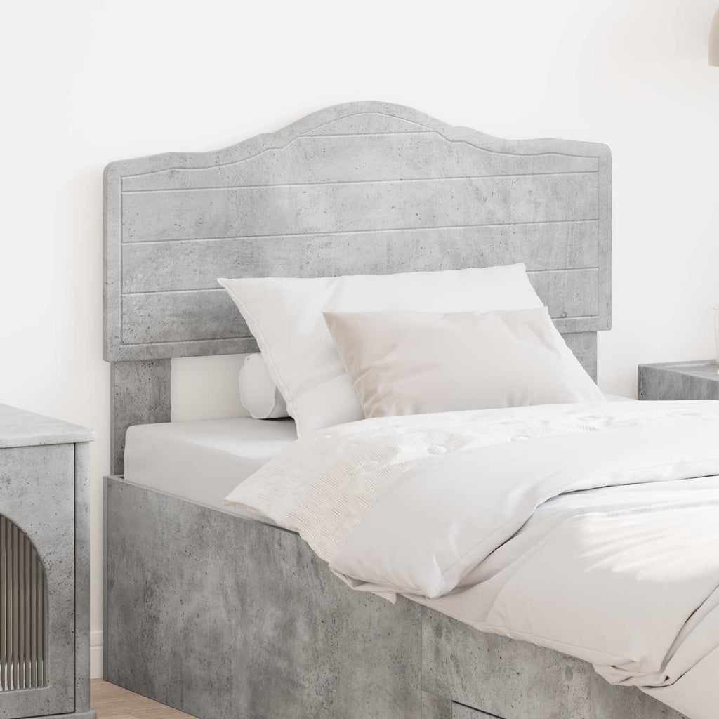 Kopfteil Beton Grau Holzwerkstoff