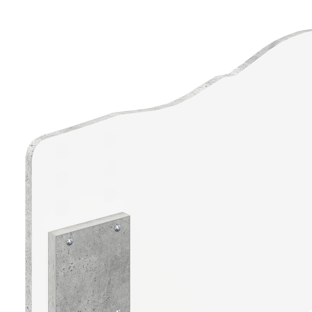 Kopfteil Beton Grau Holzwerkstoff