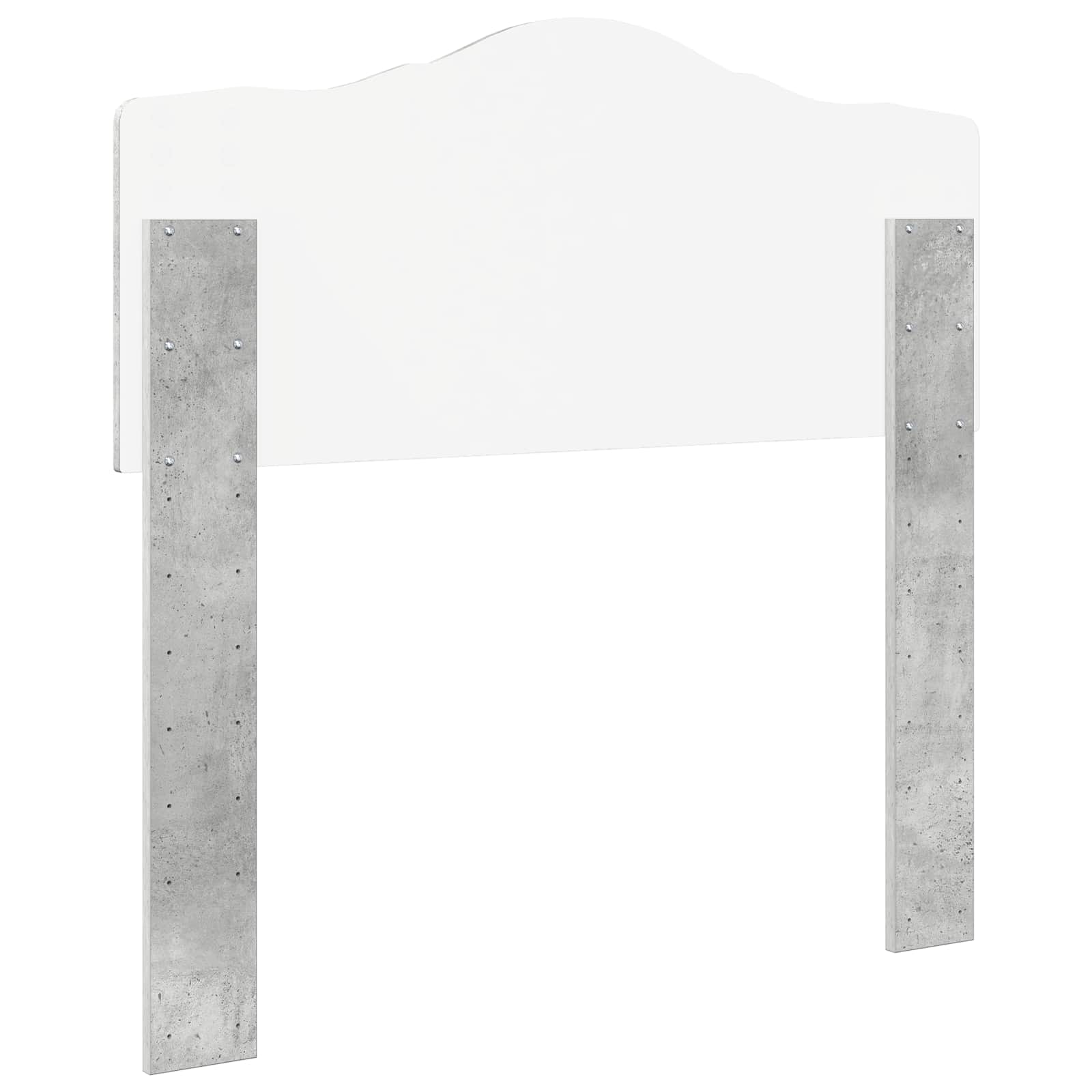 Kopfteil Beton Grau Holzwerkstoff