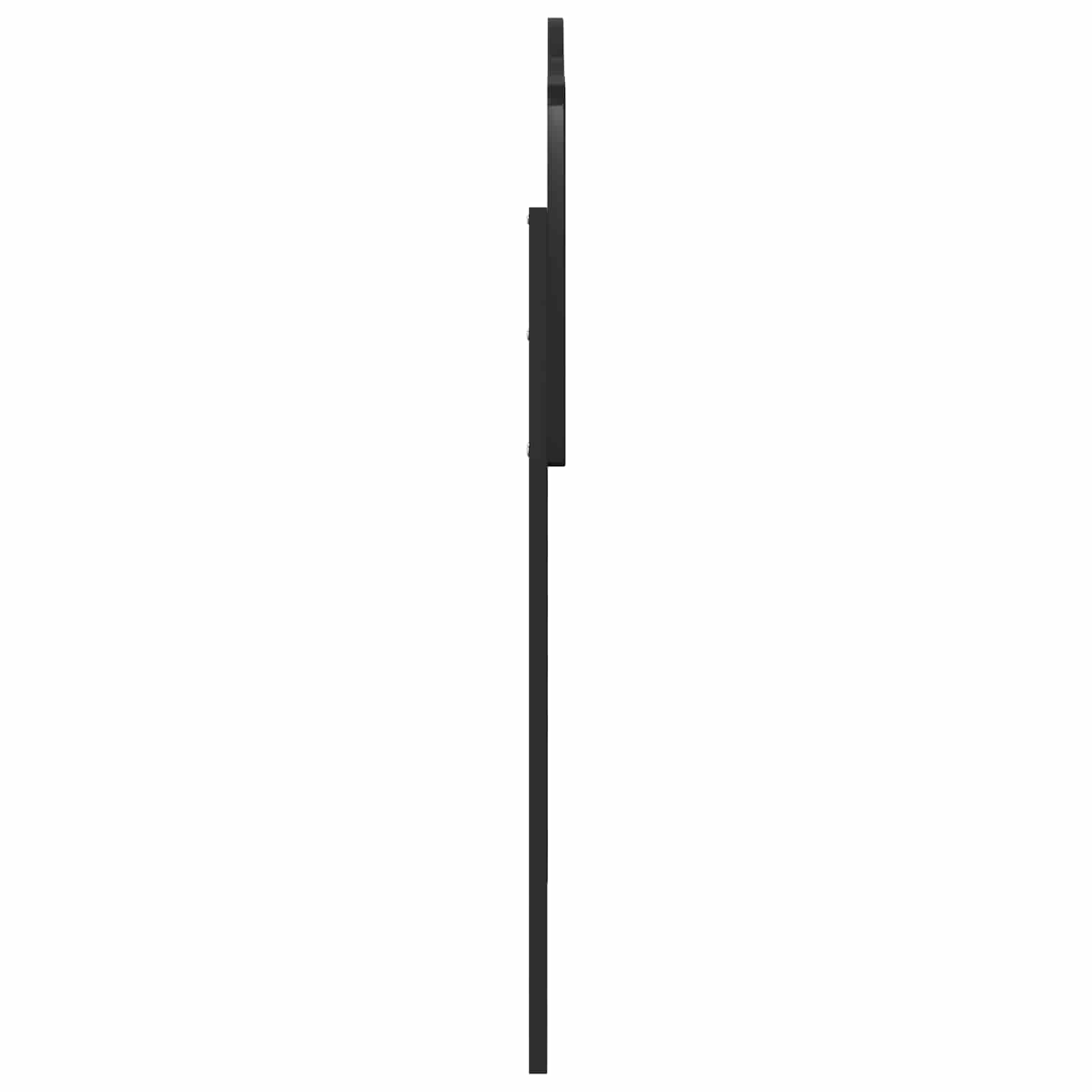 Kopfteil Schwarz Eichen-Optik Holzwerkstoff