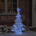Weihnachtsbaum mit 100 LEDs Blau 120 cm Acryl