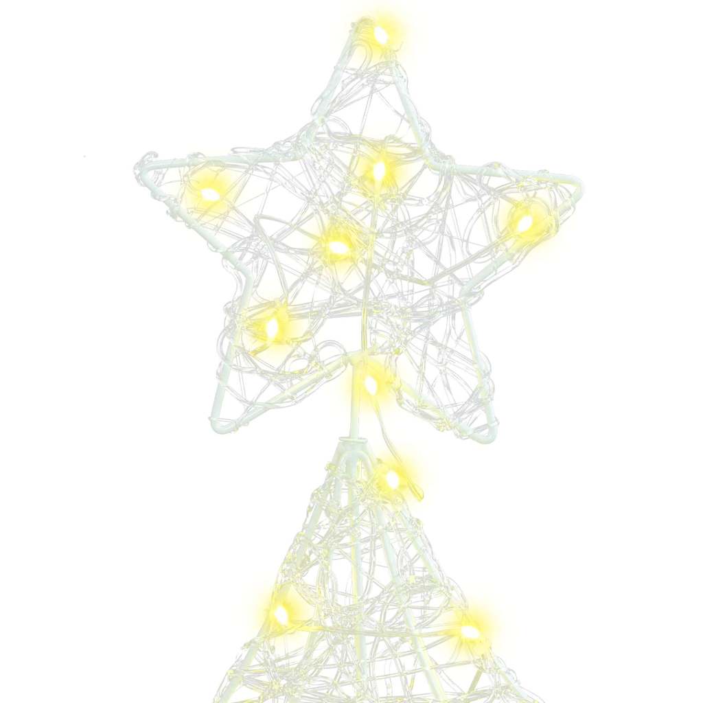 Weihnachtsbaum mit 160 LEDs Warmweiß 150 cm Acryl