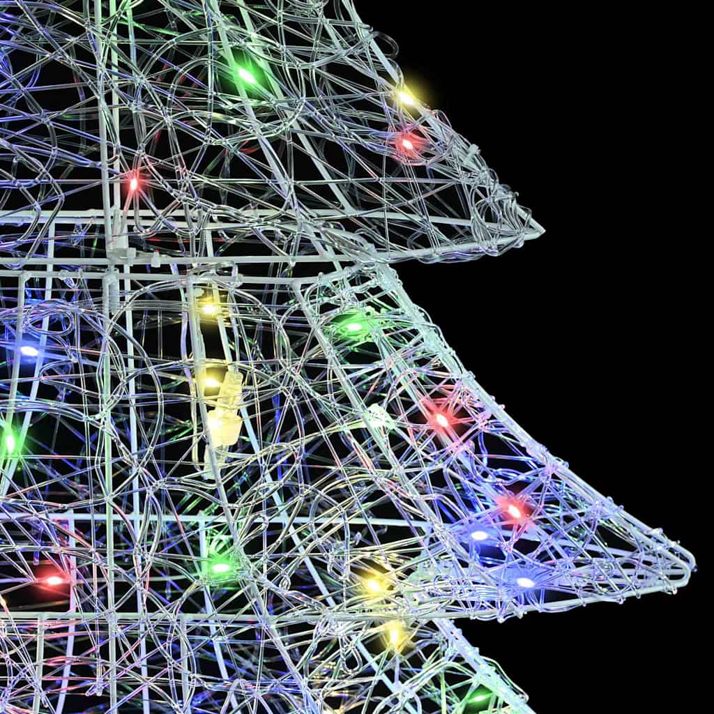 Weihnachtsbaum mit 160 LEDs Mehrfarbig 150 cm Acryl
