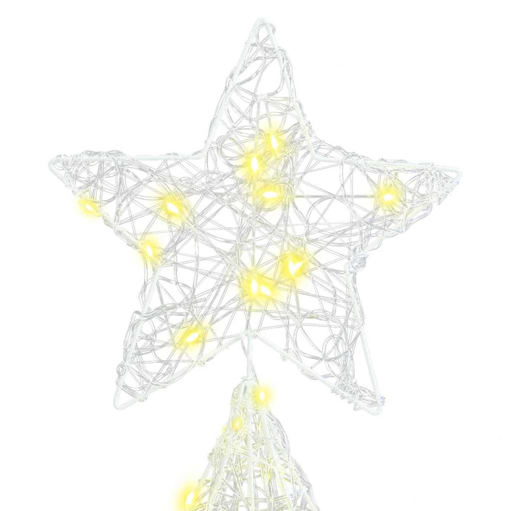 Weihnachtsbaum mit 240 LEDs Warmweiß 150 cm Acryl