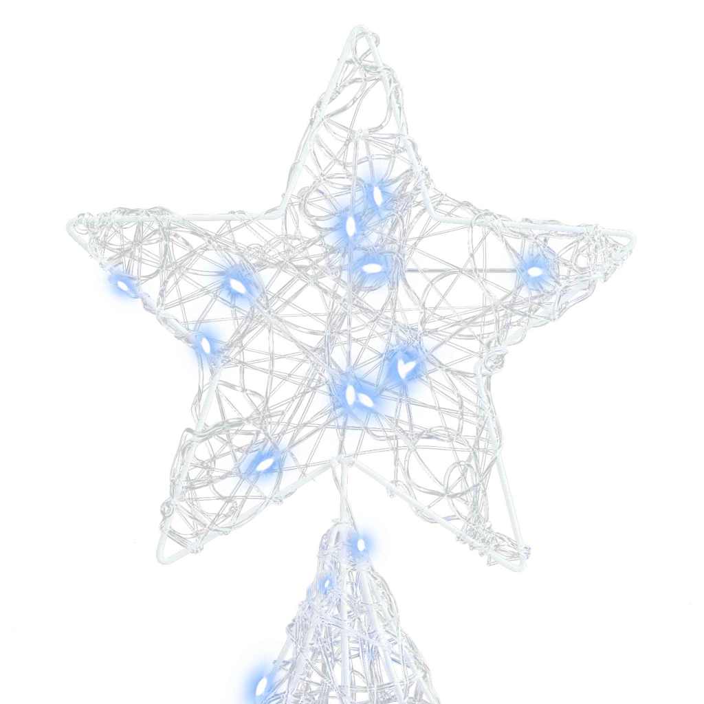 Weihnachtsbaum mit 240 LEDs Kaltweiß 180 cm Acryl