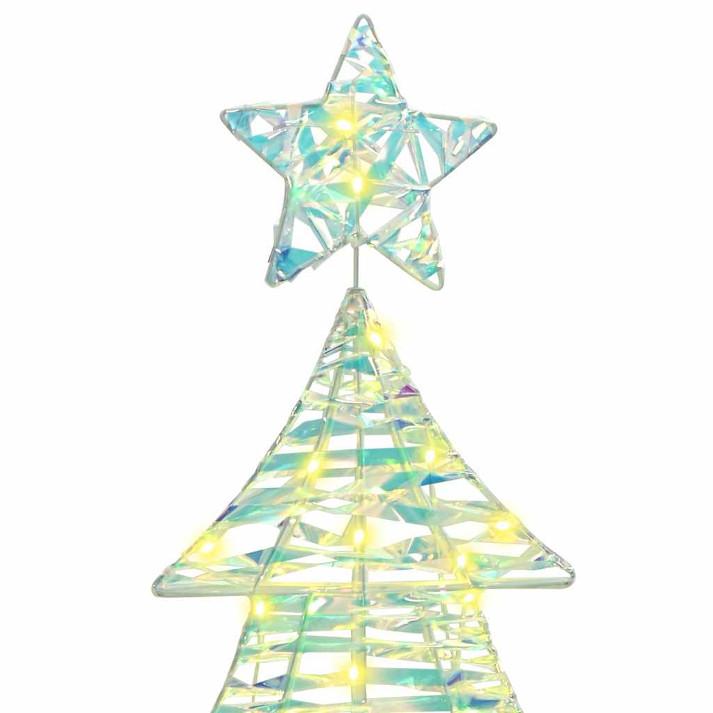 Weihnachtsbaum mit 120 LEDs Warmweiß 120,5 cm PET