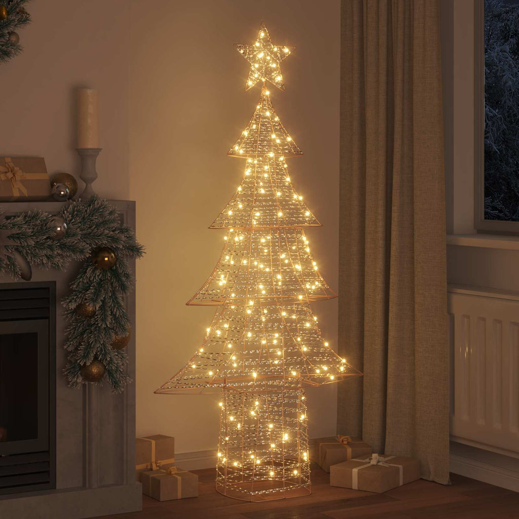 Weihnachtsbaum mit 240 LEDs Warmweiß 181 cm PET