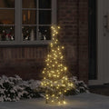 Weihnachtsbaum mit 120 LEDs Warmweiß 150 cm Rattan